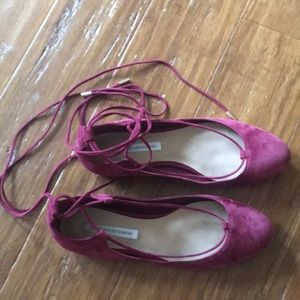 Diane Von Furstenburg Paris lace-up Flats